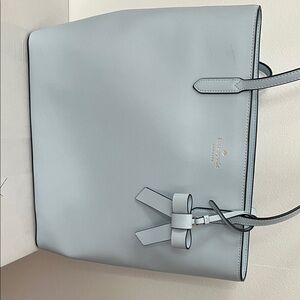 Kate Spade Sky Blue Tote with Bow Detail